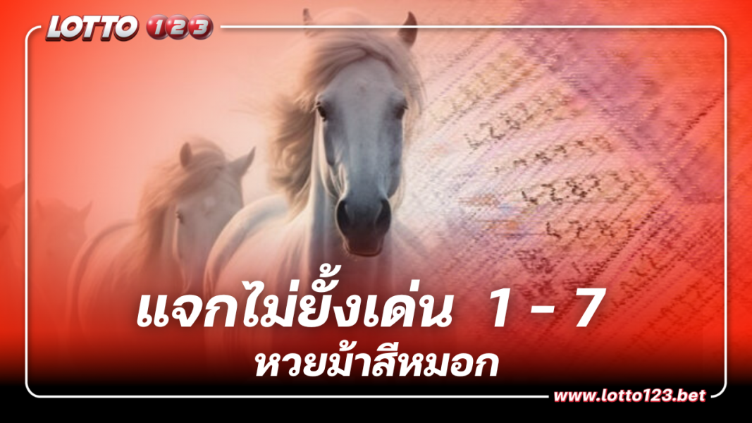 แจกไม่ยั้ง หวยม้าสีหมอกเด่น 1 – 7 เลขเด็ด 1 11 66